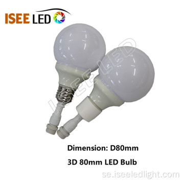 E27 Vattentät LED Bulb Dynamic DMX 512 Control